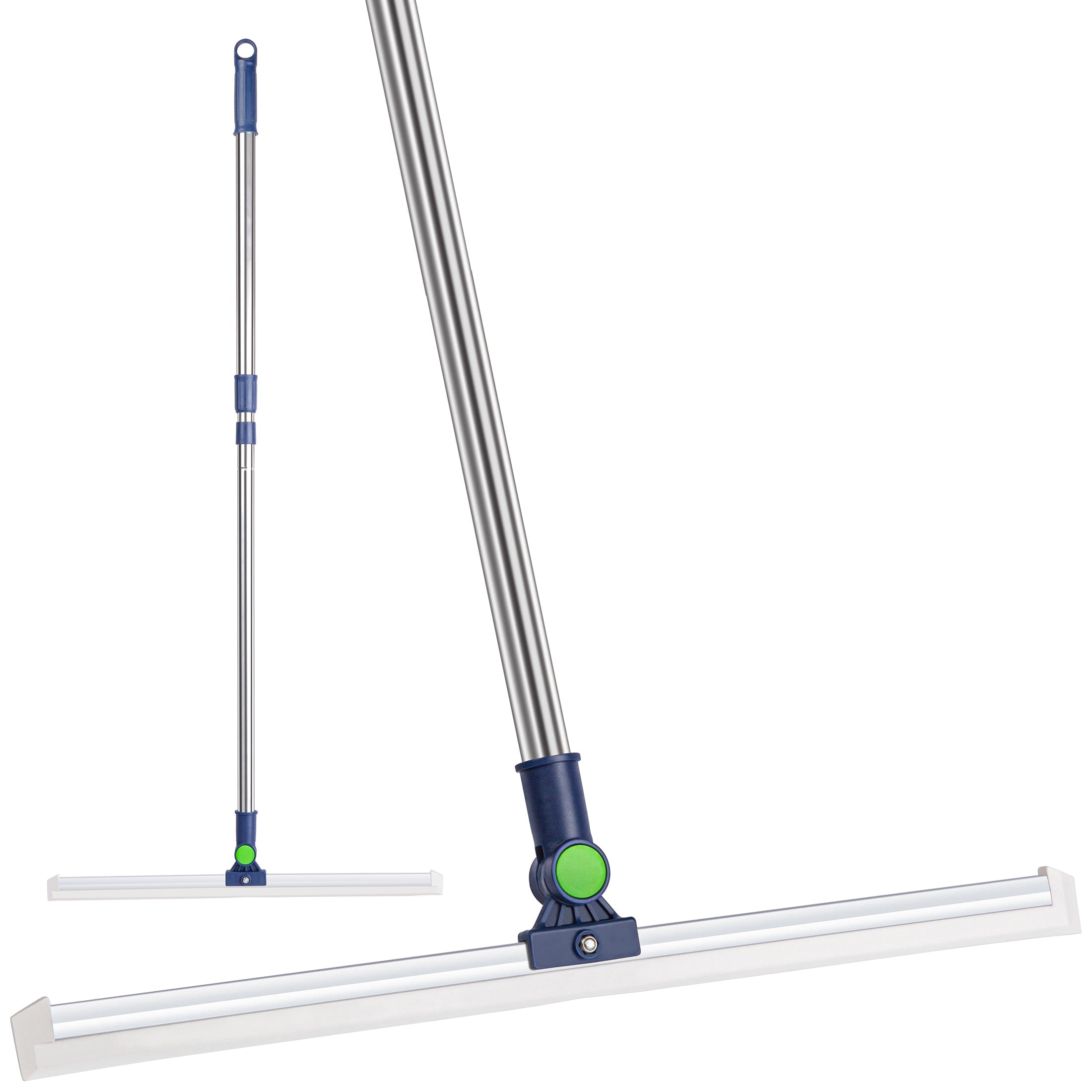 SUGARDAY Floor Squeegee with Extra Long Handle for Concrete Floor and Tile Cleaning